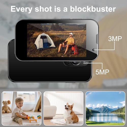 Mini phone Unlocked Mini Smartphone for kids with 3.0" HD Touch Screen World's Smallest Cell Phone Quad Core Dual Sim Card Face ID Android Compact Small Mobile Phones for Student Pocket 2GB+16GB Black|B0DRL9NY17