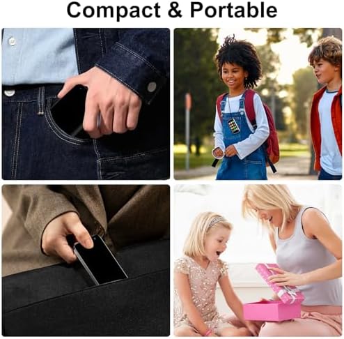 Mini phone Unlocked Mini Smartphone for kids with 3.0" HD Touch Screen World's Smallest Cell Phone Quad Core Dual Sim Card Face ID Android Compact Small Mobile Phones for Student Pocket 2GB+16GB Black|B0DRL9NY17